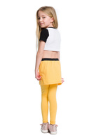 Long leggings with yellow skirt