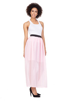 MAXI chiffon skirt - pink