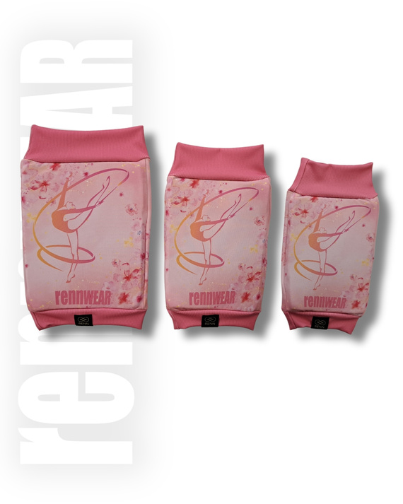 PINK ROSE | Nakolanniki miękkie | sublimacja | rennWEAR