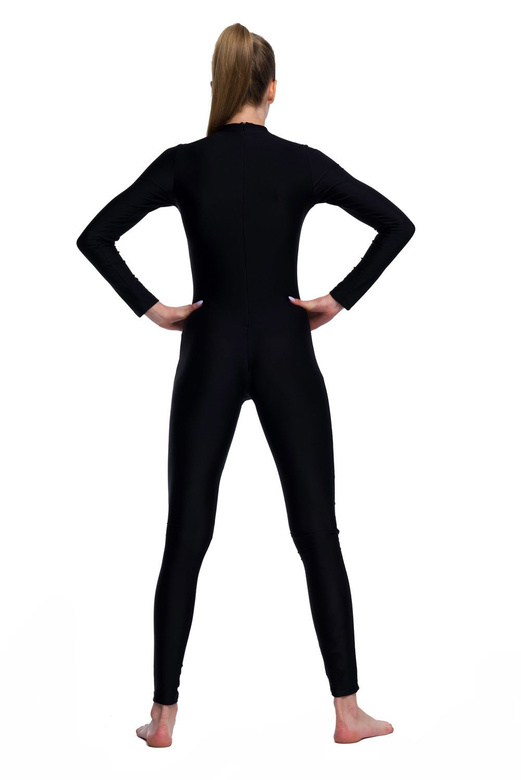 Tricot noir entièrement zippé