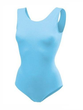 Ärmelloser Gymnastikbody B100B himmelblau