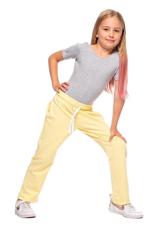 Ravne dolge trenirke Lemon