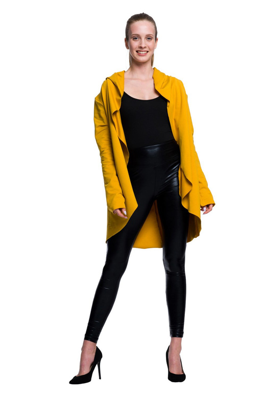 Cardigan senape da donna e da bambino