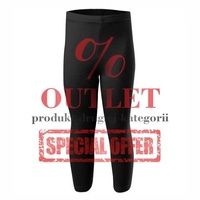 Cotton leggings - 3/4 black - OUTLET