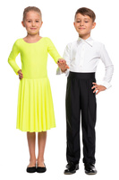 Rochie de dans FIRST STEP pentru fete de turneu galben fluo