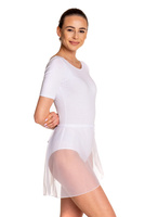 Fusta de antrenament din sifon legata - BALET si GYMNASTIC alb