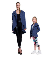 Cardigan in denim da donna e bambino
