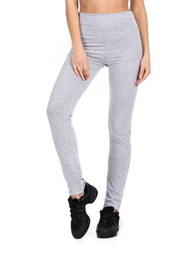 Sportleggings für Damen mit hohem Bund - grau