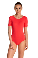 Body antrenament gimnastica cu maneca scurta B100K coral