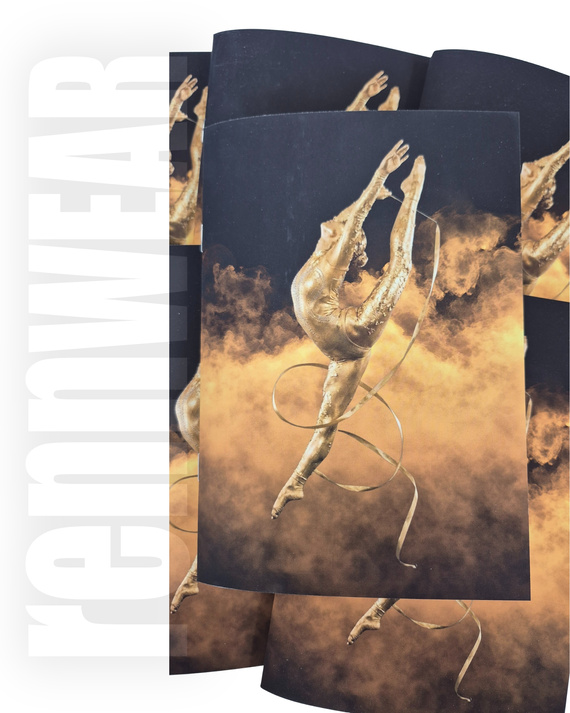 GOLDEN GYMNAST | Zeszyt w kratkę szkolną | 32 kartki | rennWEAR