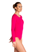 Gymnastic Training Body with Long Sleeve B100D fuchsia.