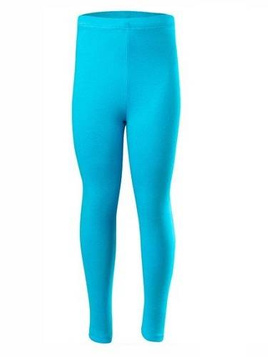 Women's, Men's, or Children's Long Leg Cotton Sports Leggings in Turquoise