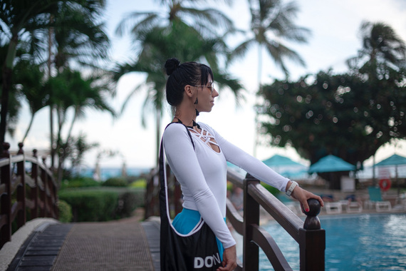 Damkropp med långa ärmar snörad vit