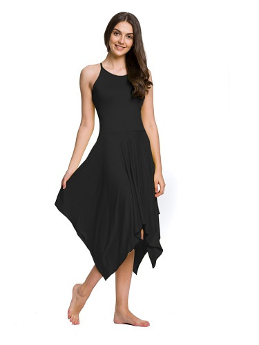 Square Dress - Black