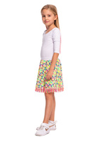 Fusta cerc CERCURI COLORATE cu franjuri