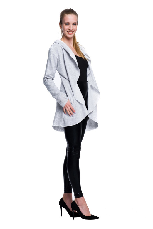 Gilet femme et enfant gris chiné