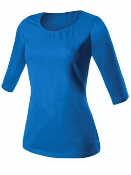 T-shirt manches 3/4 - bleu bleuet