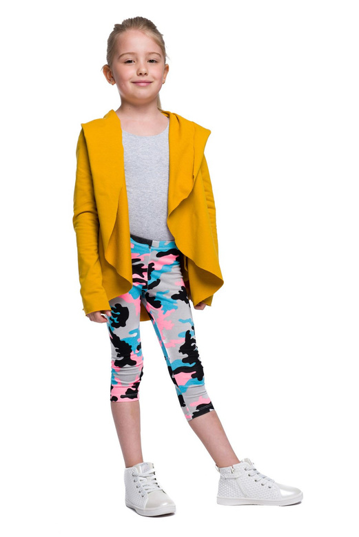 Cárdigan mostaza mujer y niño