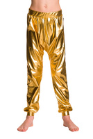 Pantaloni alla zuava metallizzati per bambini per prestazioni d'oro