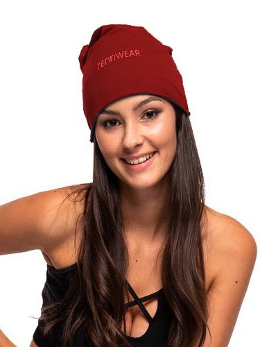 RennWEAR Unisex Red Sports Beanie for Women, Men, and Children.