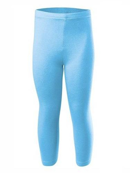 Legging de sport 3/4 jambes pour femme, homme et enfant, coton bleu