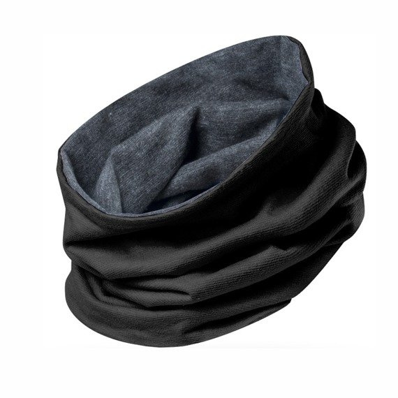 Dūmtraukio šalikas TUBA šiltas vėžlys dvisluoksnis juodas + grafitas