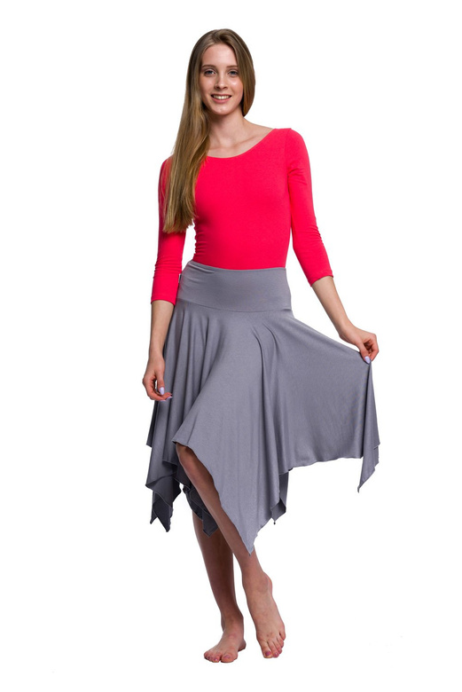 Falda de entrenamiento cuadrado - gris