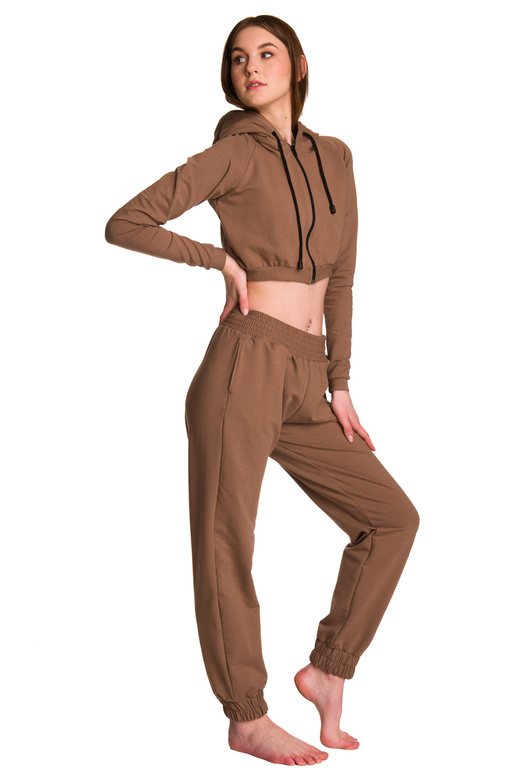 Laste lühike dressipluus suure kapuutsiga tüdrukute kohvi jaoks