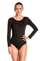 Entrenamiento gimnástico de manga larga B100D Negro