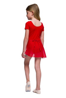 Body allenamento ginnastica con maniche corte B100K rosso