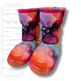 COLORFULL | Booties | Botki | Ciepłe Buty do rozgrzewki | Ocieplacze | unicorn | rennWEAR