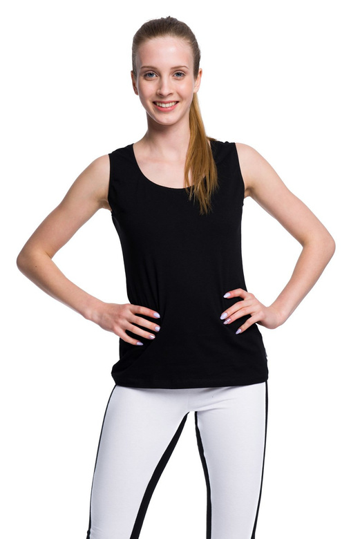 Bluza brez rokavov - črna