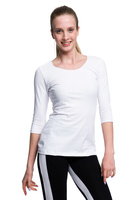 T-shirt con maniche 3/4 - bianca