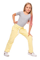 Pantaloni della tuta lunghi dritti color limone