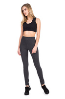 Legging sport femme taille haute - graphite