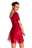 Surištas šifoninis treniruočių sijonas - BALLET ir GIMNASTIŠKAS bordo spalvos