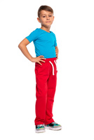Pantalón recto largo rojo