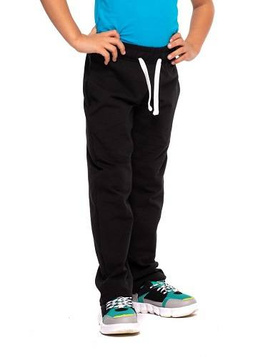 Pantalón recto largo negro