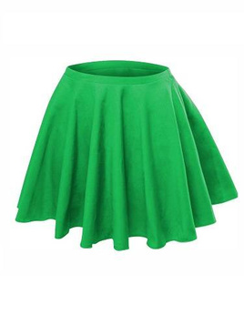 Fusta cerc evazata - verde