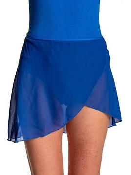 Chiffon Training Wrap Skirt - BALLET and GYMNASTICS bluebell