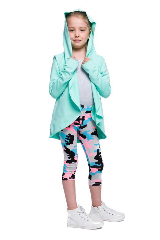 Cardigan da donna e da bambino color menta