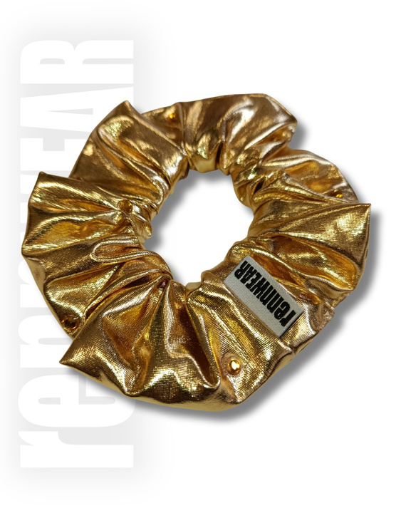 Gumka do włosów z kamieniami | złoty metaliczny |  rennWEAR