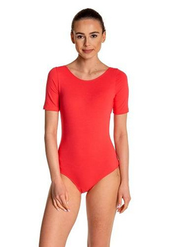 Body antrenament gimnastica cu maneca scurta B100K coral