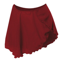 Chiffon Tie Training Skirt for Ballet and Gymnastics - Burgundy