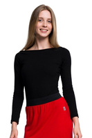 Body cuello barco negro