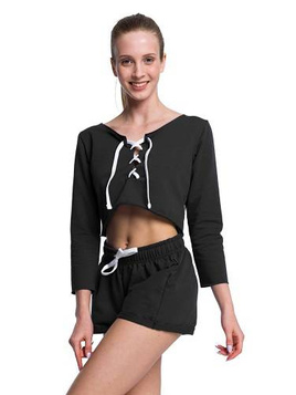 Top deportivo fitness negro