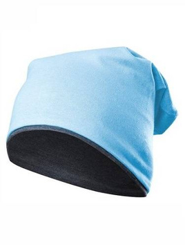 Two-layer hat KRASNAL SMURFETTE blue + graphite.