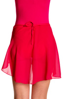 Gonna da allenamento in chiffon annodato - BALLETTO e GINNASTICA fucsia