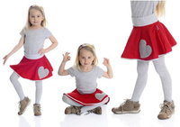 Red Heart Circle Skirt with Ruffle - Girls' Product