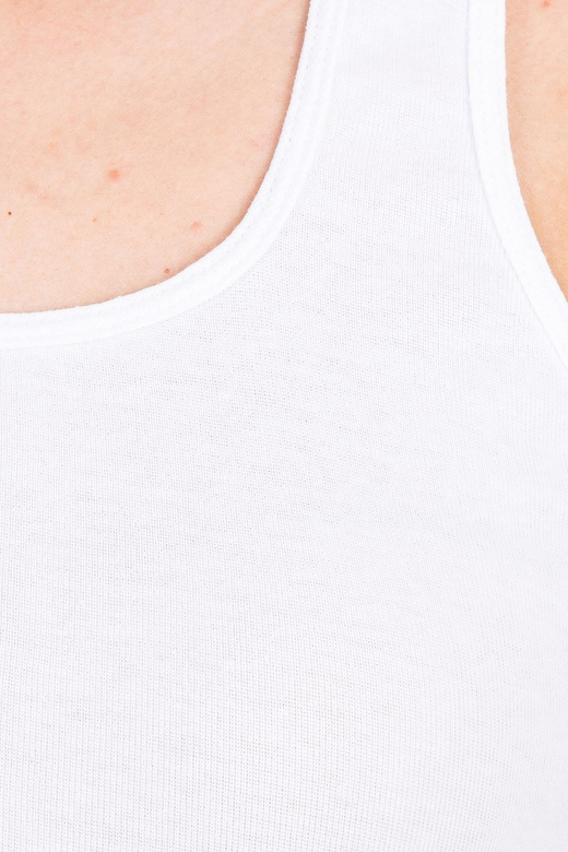 Tricou din bumbac tip BOXER - alb